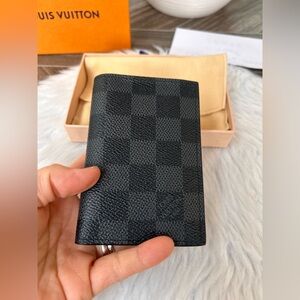 Louis Vuitton Slender Pocket Organizer in Damier Graphite